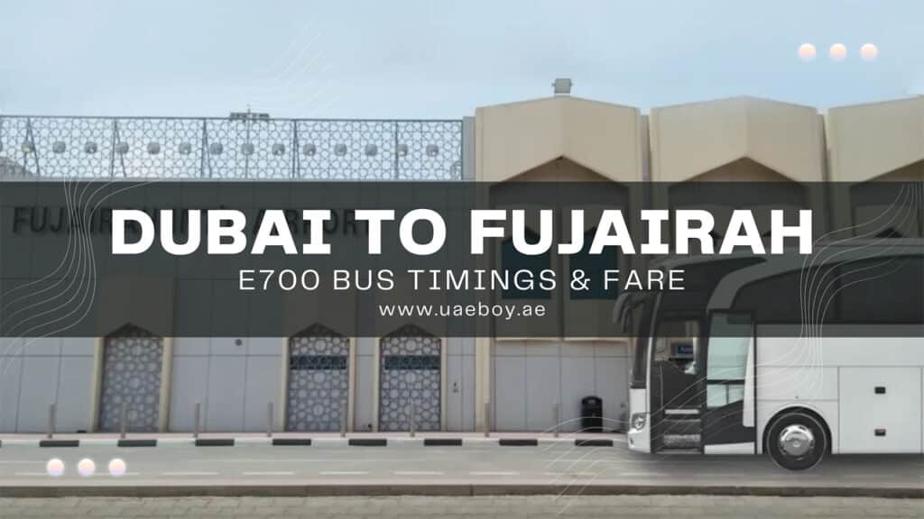 E Bus Route Dubai To Fujairah Bus Timings Map Fare Uaeboy