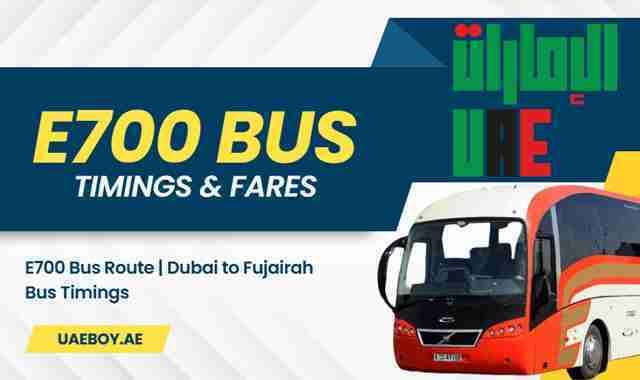 Dubai to Fujairah Bus Timings