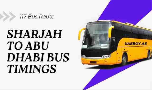 Sharjah to Abu Dhabi Bus Timings