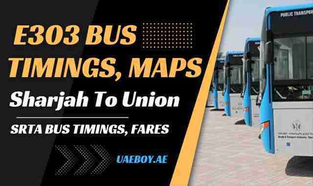 Sharjah To Union Bus Timings